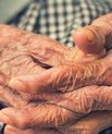 The hands of an old woman